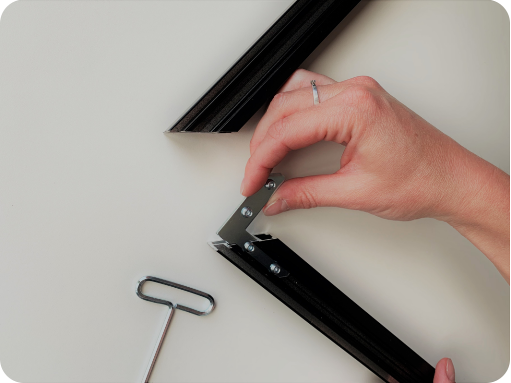 montage handleiding doek in frame wanddecoratie