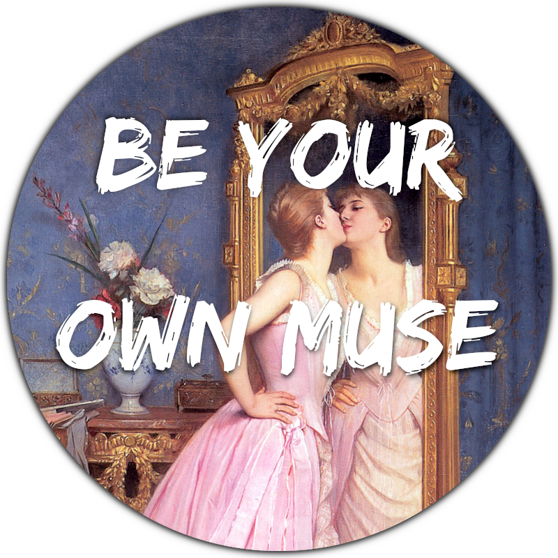 Be your own muse spiegel wanddecoratie