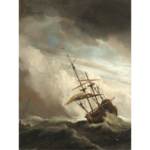 schilderij schip zee