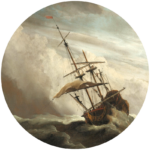 muurcirkel schip zee