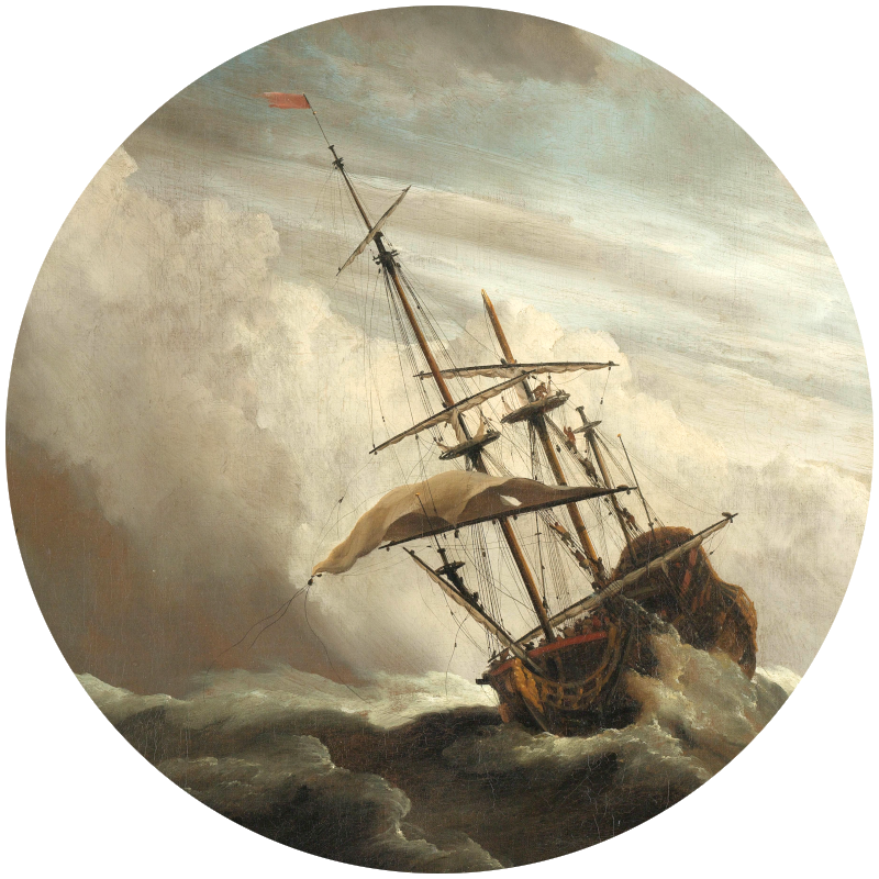muurcirkel schip zee